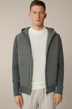 Wollmix-Kapuzenjacke Nelio Mit Steppung In