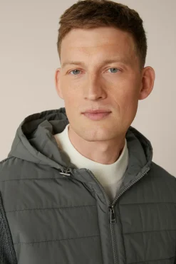 Wollmix-Kapuzenjacke Nelio Mit Steppung In