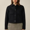 Wollmix-Kurz-Jacke In