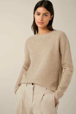Wollmix-Pullover Mit Seide Und Cashmere In