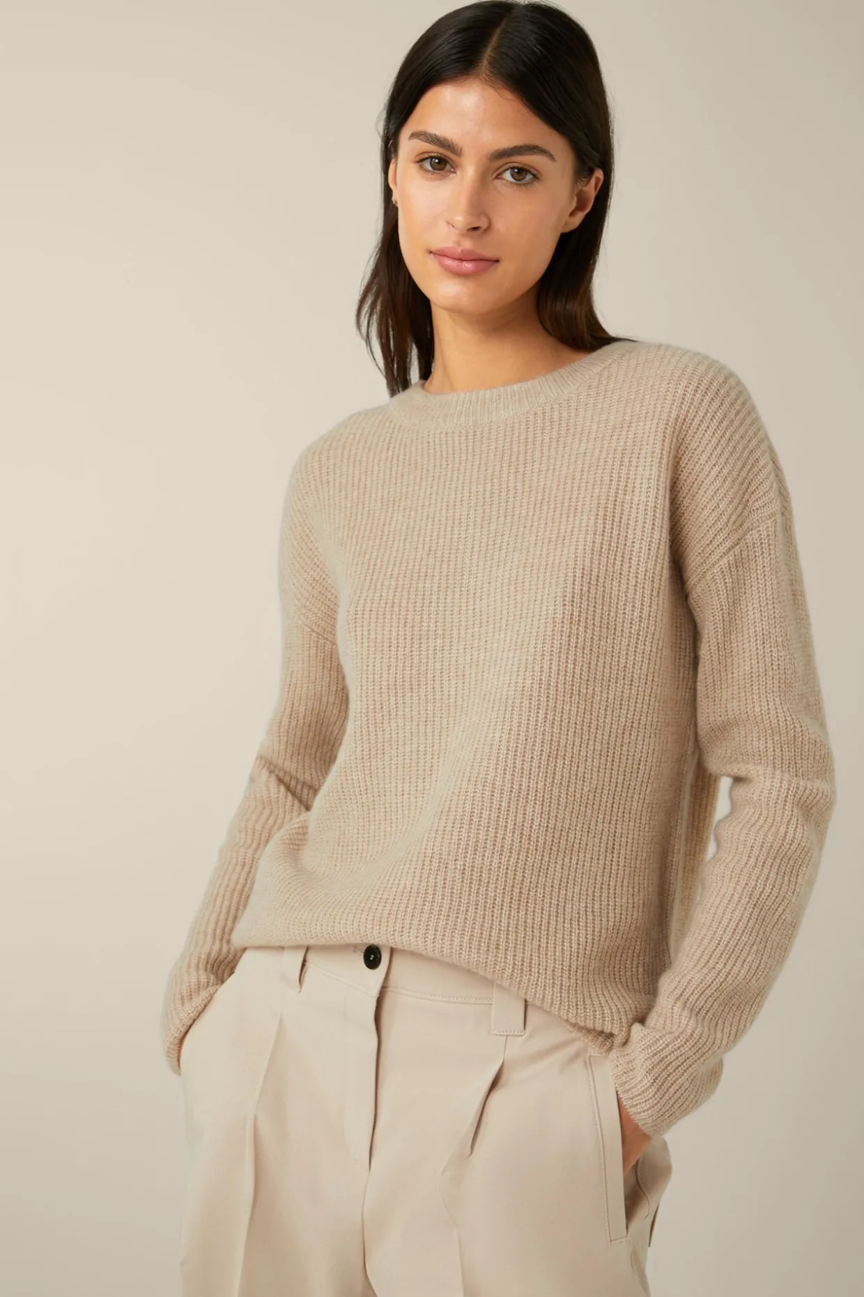 Wollmix-Pullover Mit Seide Und Cashmere In