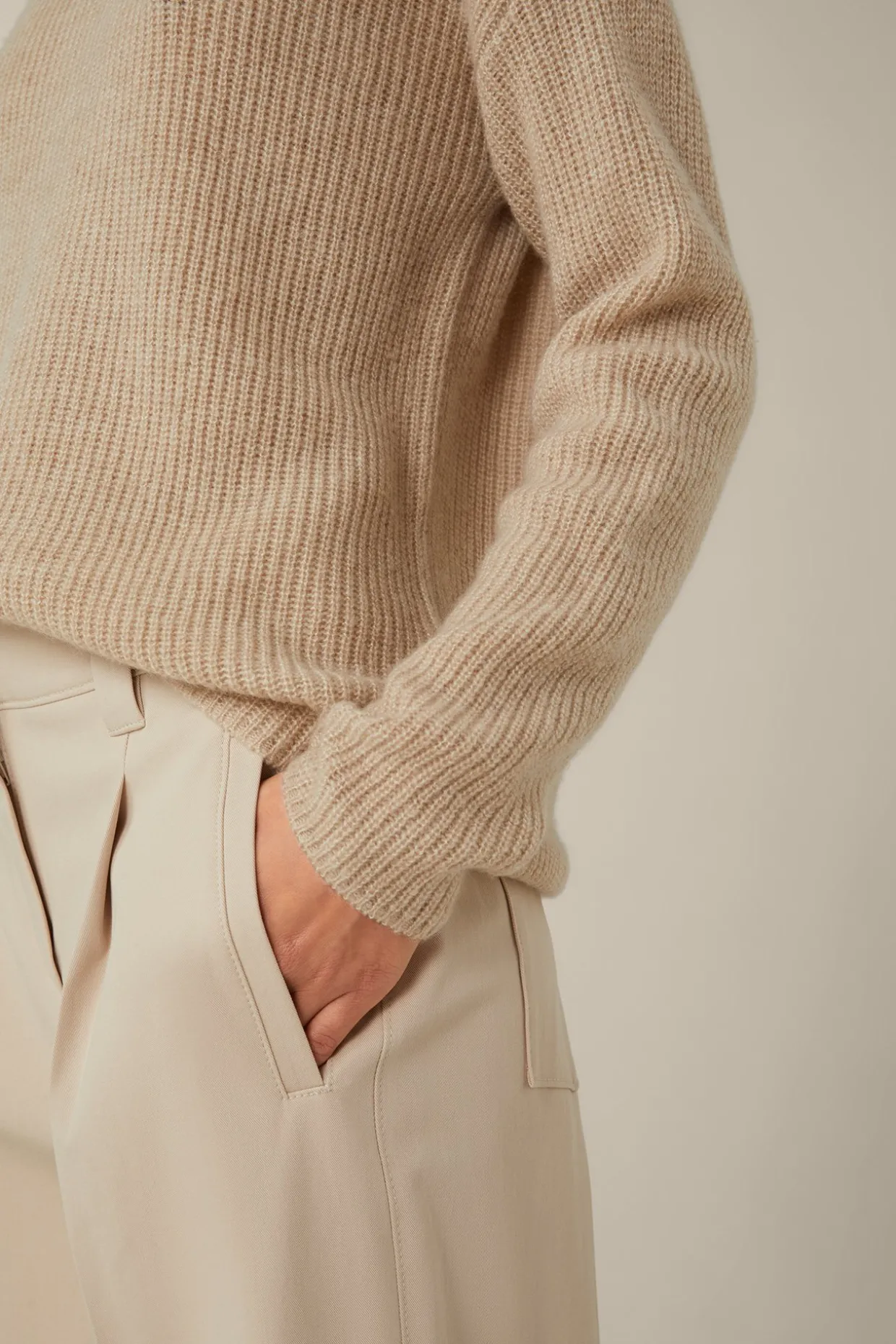 Wollmix-Pullover Mit Seide Und Cashmere In