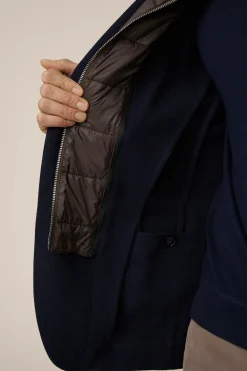 Wollmix-Sakko Triest In Navy Strukturiert