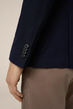 Wollmix-Sakko Triest In Navy Strukturiert