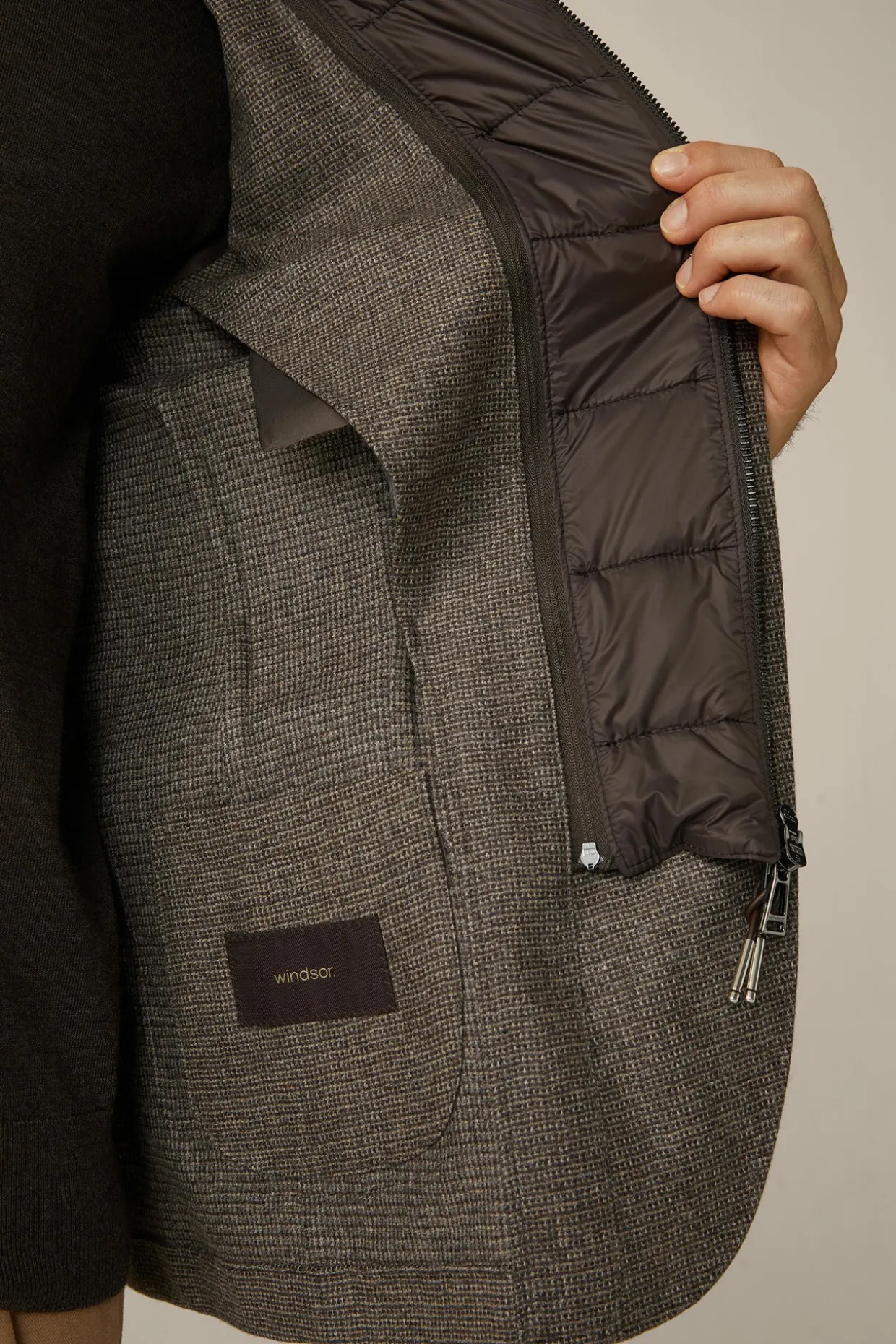 Wollmix-Sakko Triest Mit Cashmere Und Inlay In