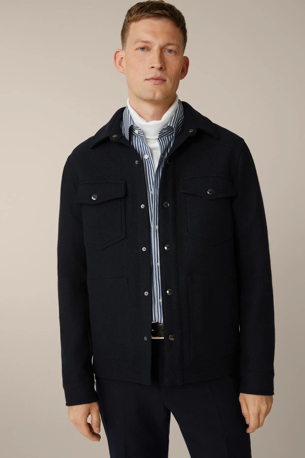 Wollmix-Shirtjacket Umito In