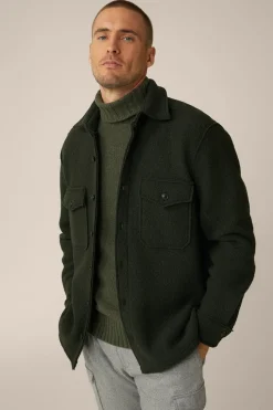 Woll-Overshirt Orio Mit Aufgesetzten Brusttaschen In