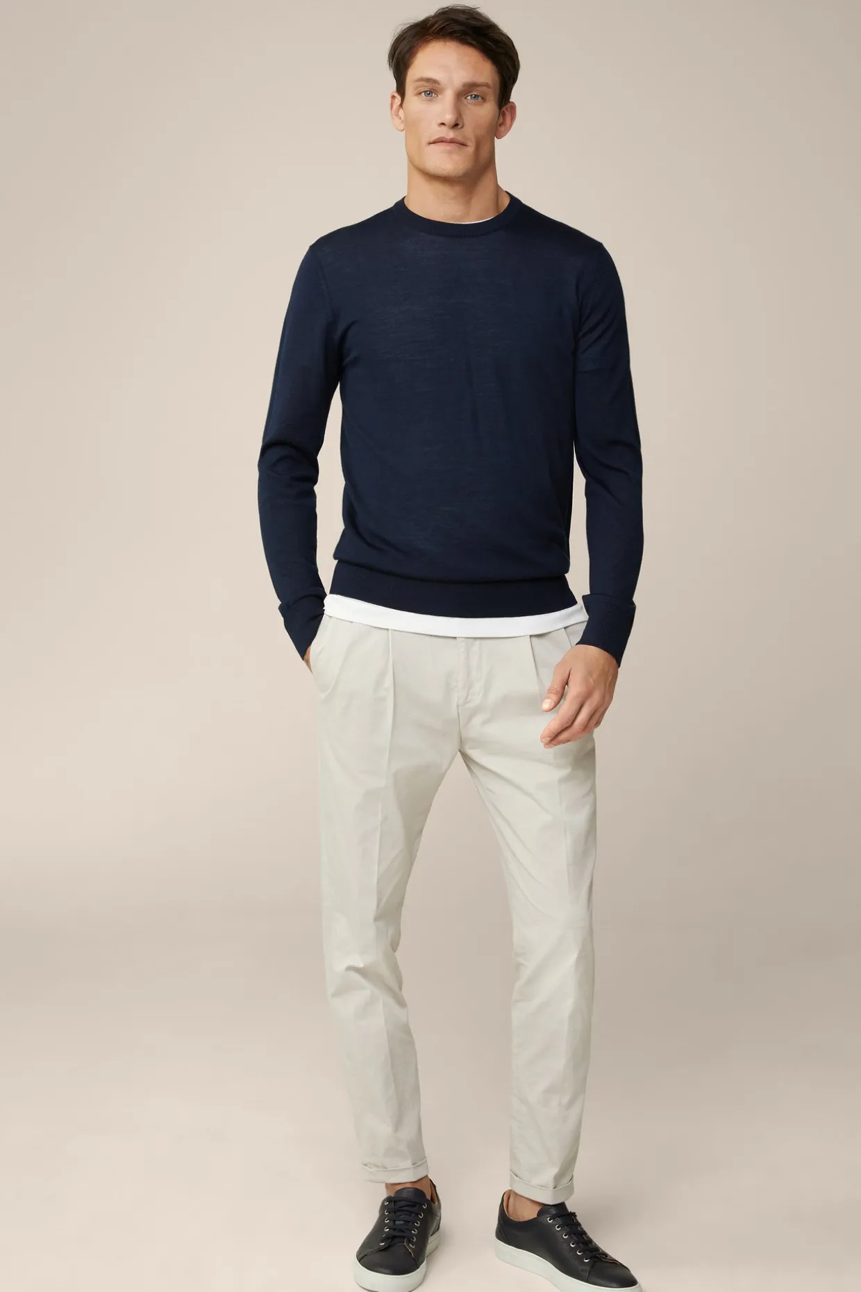 Woll-Pullover Moreno Mit Seide Und Cashmere In