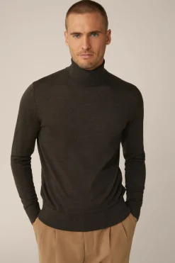 Woll-Rollkragen-Pullover Nando Mit Seide Und Cashmere In