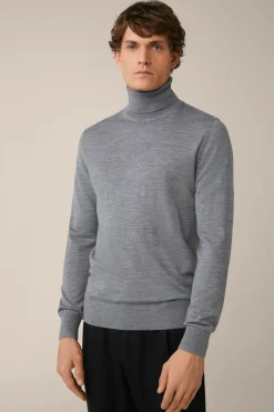 Woll-Rollkragen-Pullover Nando Mit Seide Und Cashmere In