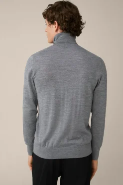 Woll-Rollkragen-Pullover Nando Mit Seide Und Cashmere In