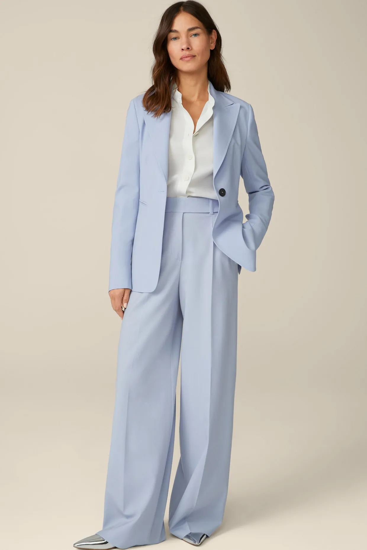 Wollstretch-Blazer In