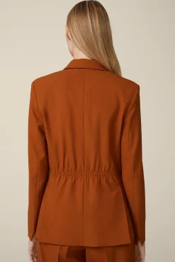 Wollstretch-Doppelreiher-Blazer In