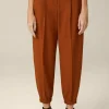 Wollstretch-Hose Im Jogger-Stil In