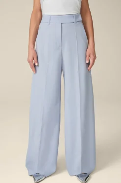 Wollstretch-Palazzo-Hose In