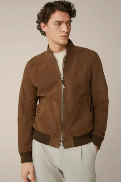 Ziegenvelours-Leder-Blouson Borello In