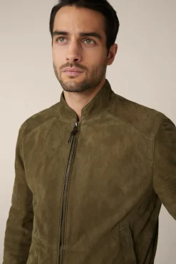 Ziegenvelours-Leder-Blouson Borello In