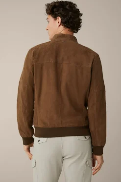 Ziegenvelours-Leder-Blouson Borello In