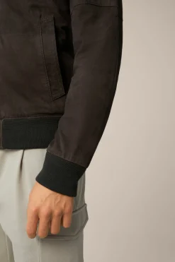 Ziegenvelours-Leder-Blouson Borello In