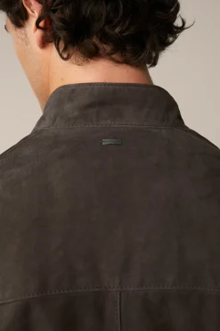 Ziegenvelours-Leder-Blouson Borello In