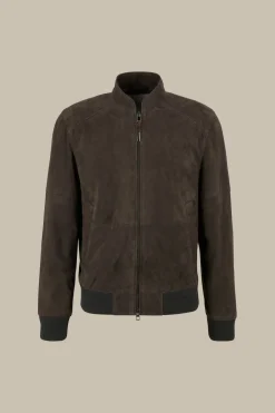 Ziegenvelours-Leder-Blouson Borello In