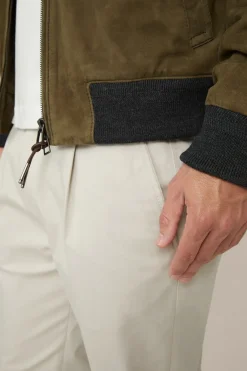 Ziegenvelours-Leder-Blouson Borello In