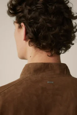 Ziegenvelours-Leder-Blouson Borello In