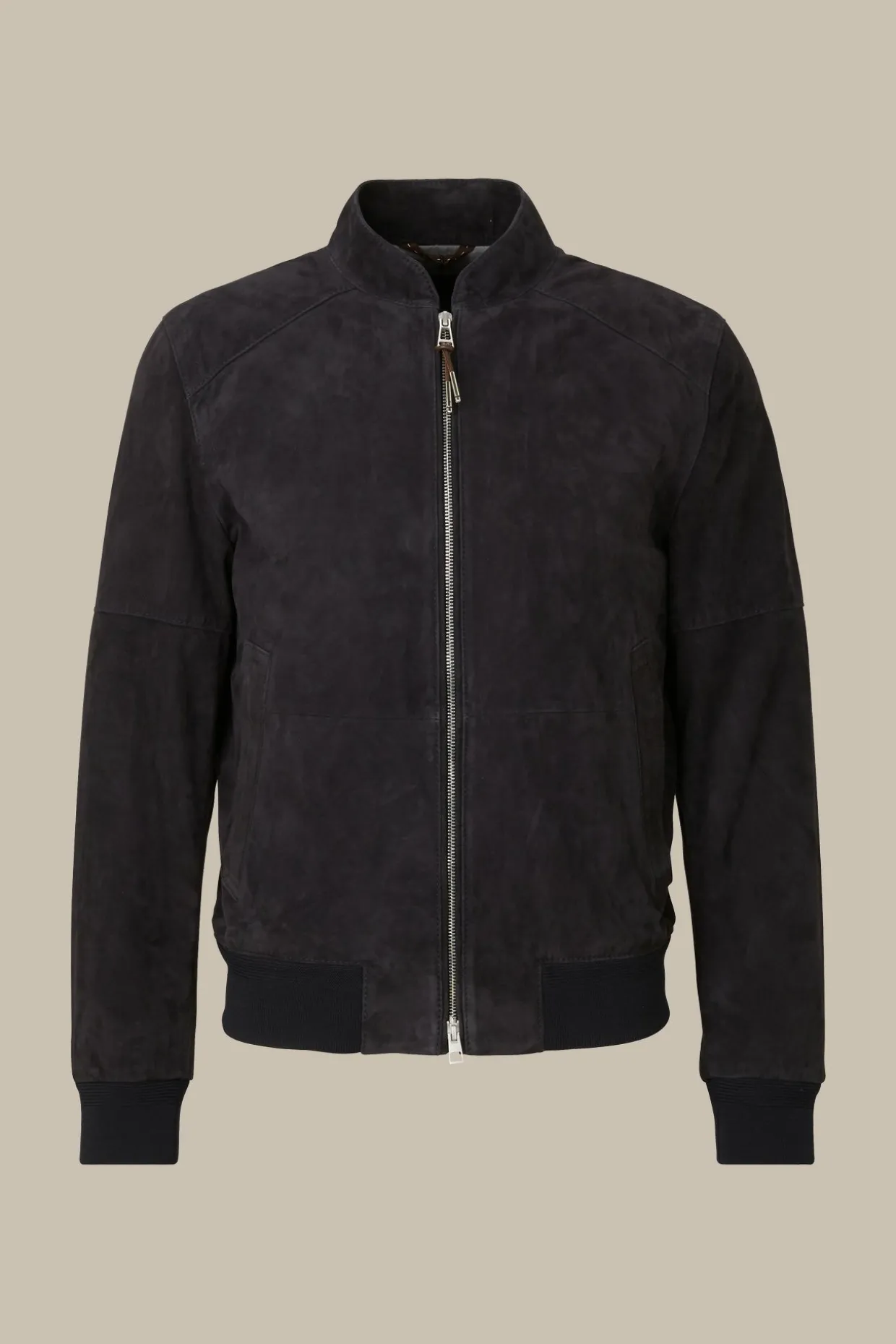 Ziegenvelours-Leder-Blouson Borello In