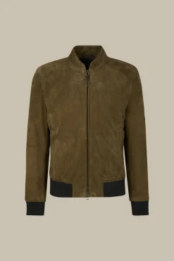 Ziegenvelours-Leder-Blouson Borello In