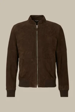 Ziegenvelours-Leder-Blouson Borello In