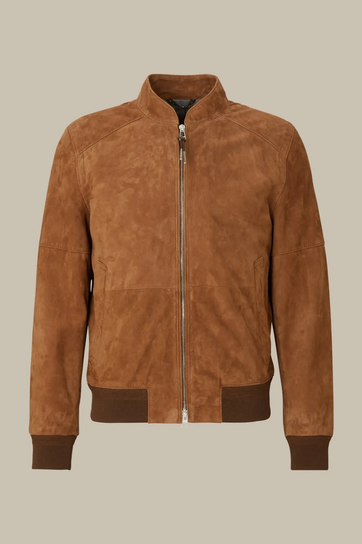 Ziegenvelours-Leder-Blouson Borello In