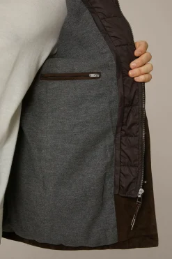 Ziegenvelours-Leder-Fieldjacket Alvaroin Mit Umlegekragen In