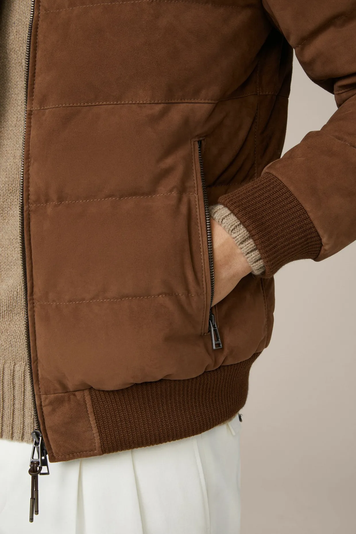 Ziegenvelours-Lederjacke Fornelli In